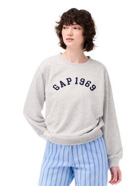 #1725 Gap Women's French Terry Crewneck - Gray